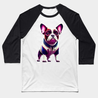 The Irresistible Frenchie: Sweet in a White Jersey Baseball T-Shirt